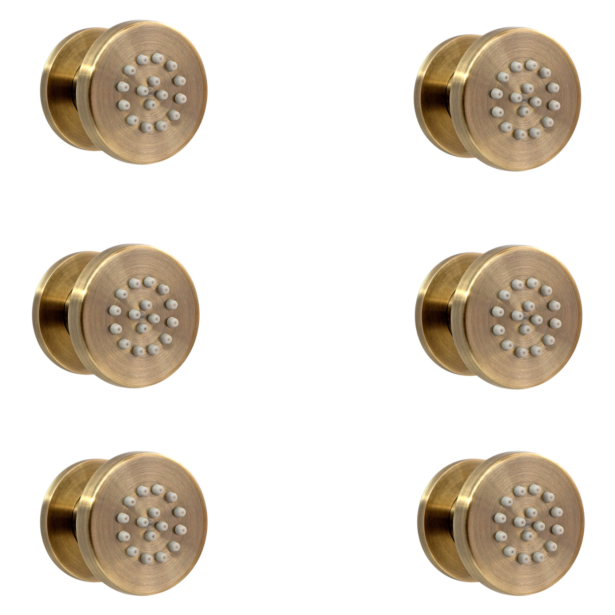 ENKI MP008 6 Shower Jet Body Massager Spray Antique Bronze Round Bathroom Swivel