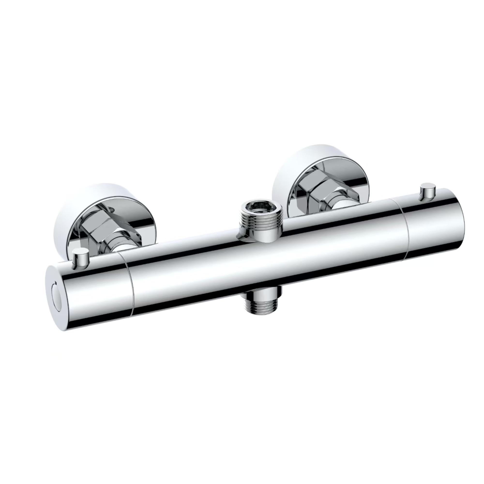 Enki Dune T Chrome Thermostatic Shower Mixer Bar Valve With Two Outlets Ebay